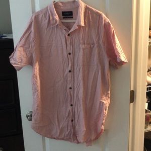 PacSun Scalloped Hem Button Down